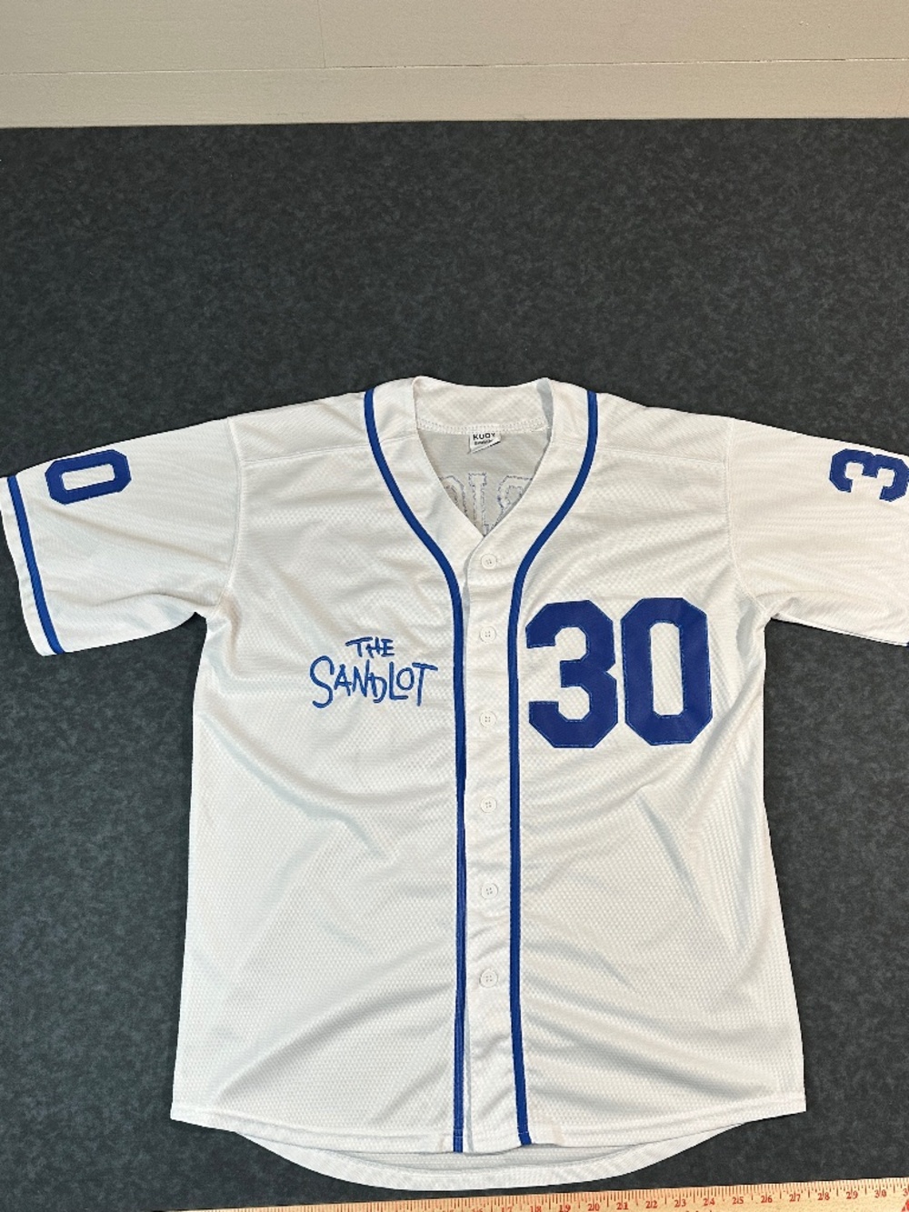 Kooy The Sandlot Benny 'The Jet' Rodriguez #30 Baseball Jersey Size Medium